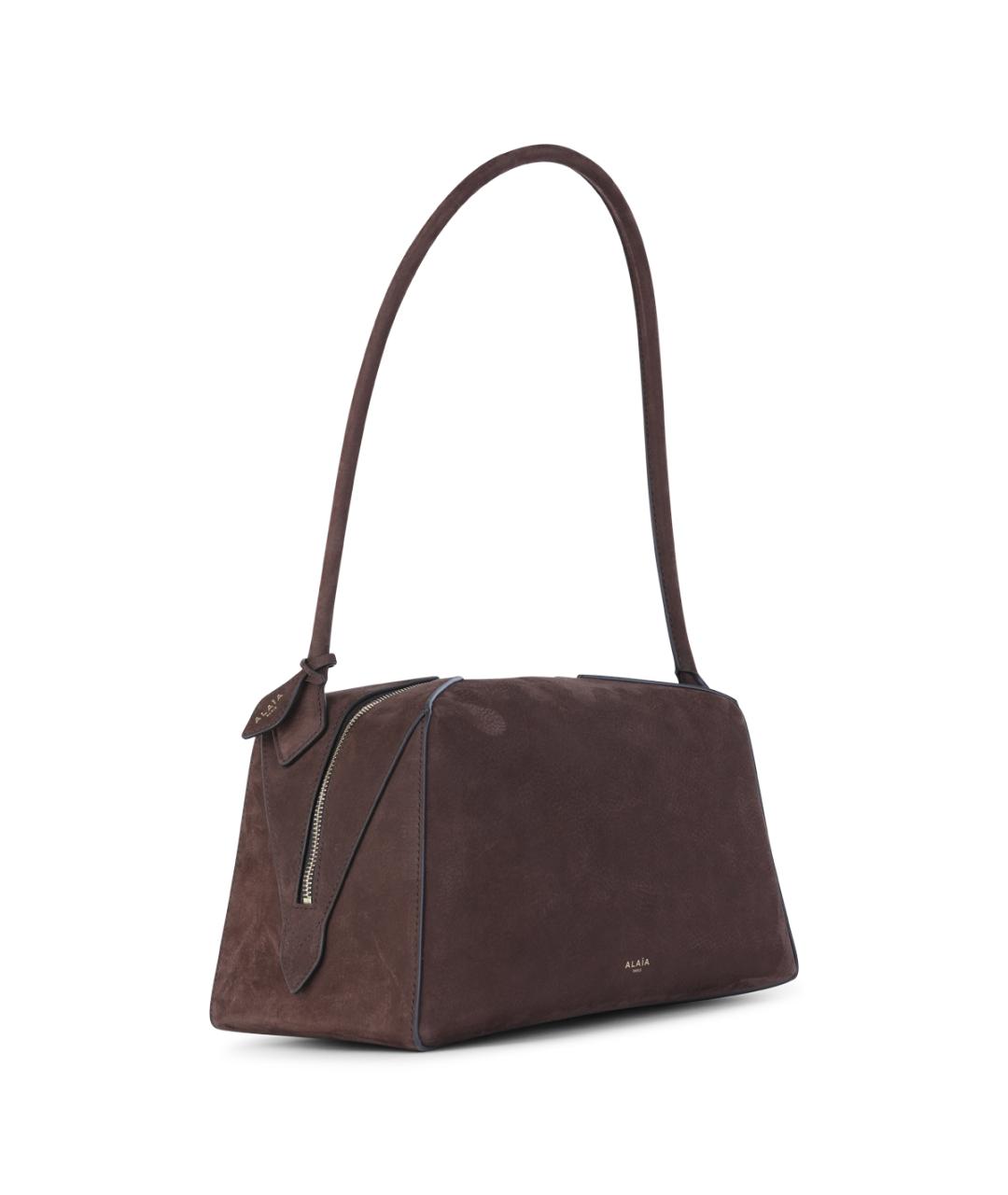 ALAIA Коричневая замшевая сумка через плечо, фото 2