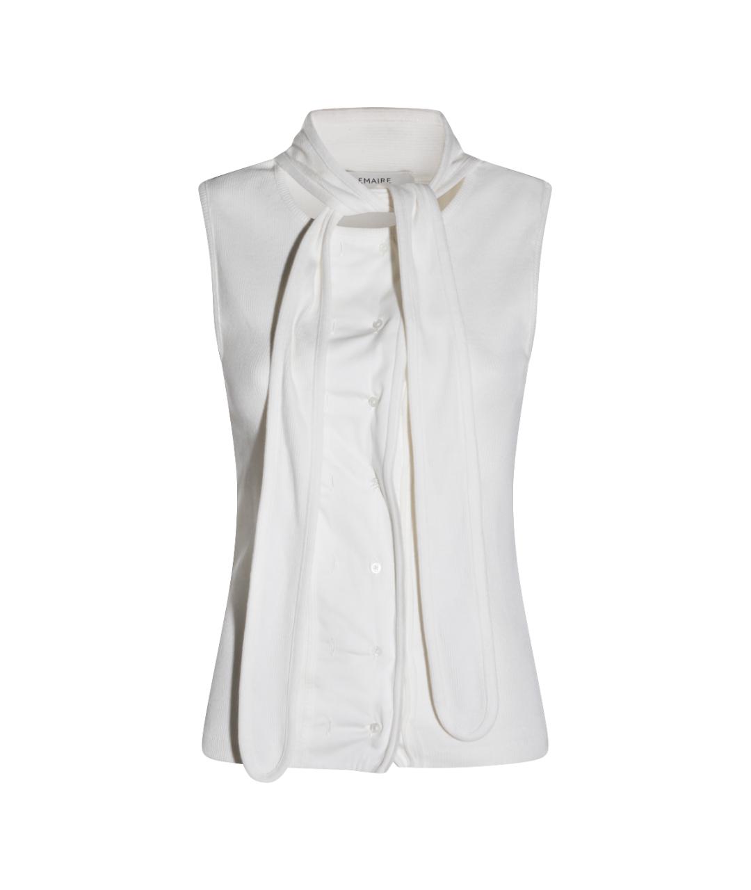 LEMAIRE Белая хлопковая блузы, фото 1