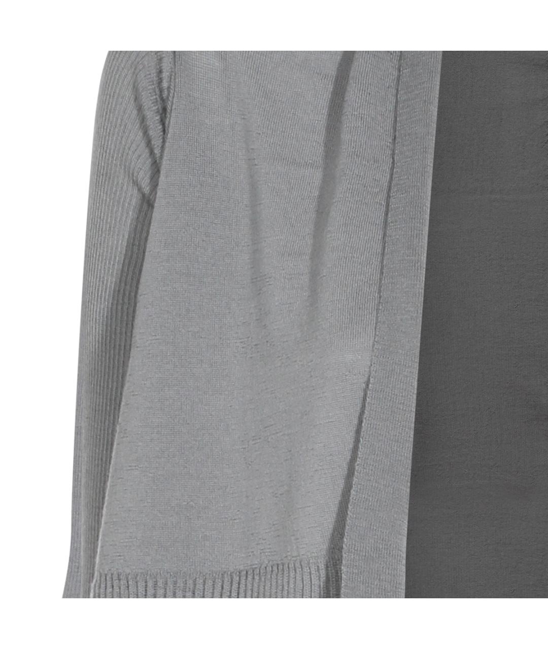 RICK OWENS Серый шерстяной кардиган, фото 3