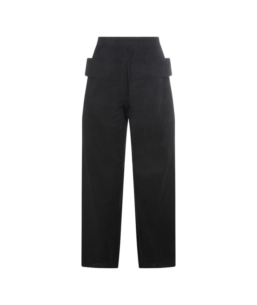 RICK OWENS DRKSHDW Черные хлопковые повседневные брюки, фото 2
