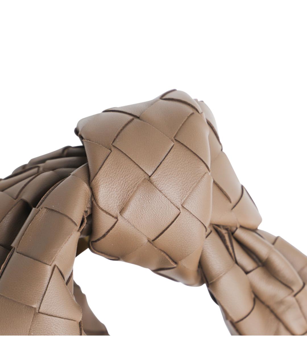 BOTTEGA VENETA Коричневая кожаная сумка через плечо, фото 4