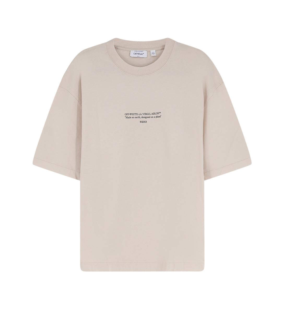 OFF-WHITE Хлопковая футболка, фото 1