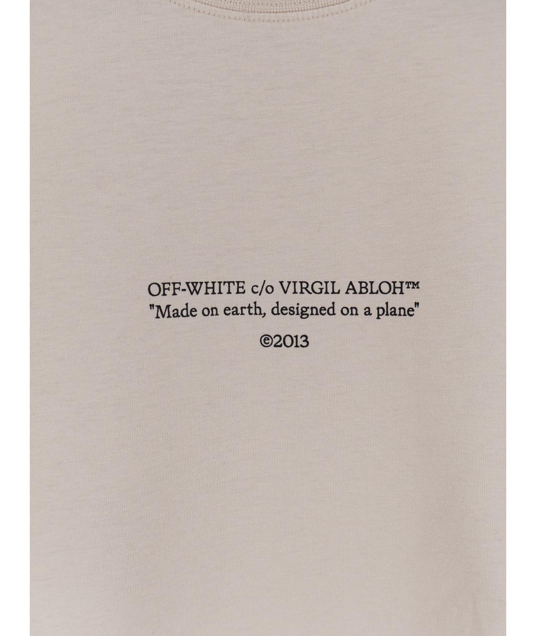 OFF-WHITE Хлопковая футболка, фото 3