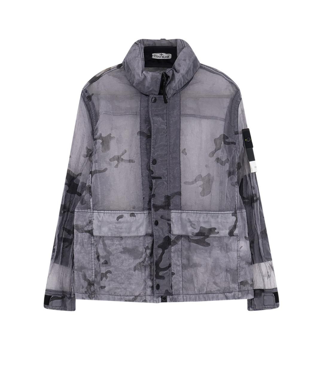 STONE ISLAND Серая полиамидовая куртка, фото 1
