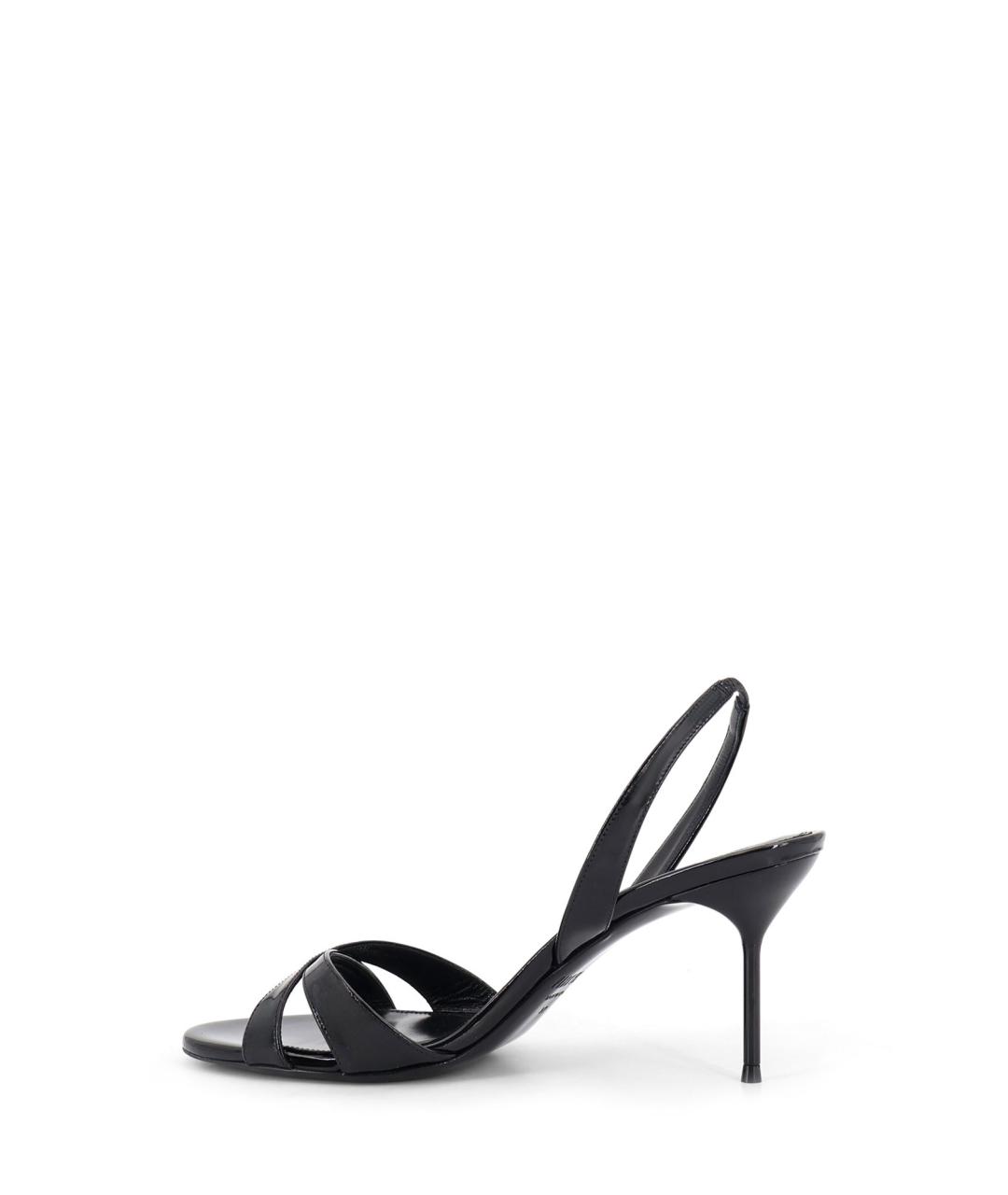PARIS TEXAS Черные босоножки из лакированной кожи, фото 3