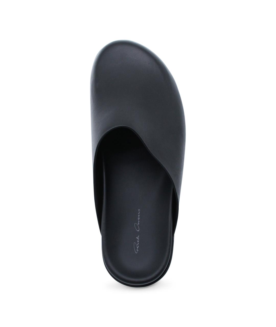 RICK OWENS Черные кожаные сандалии, фото 4