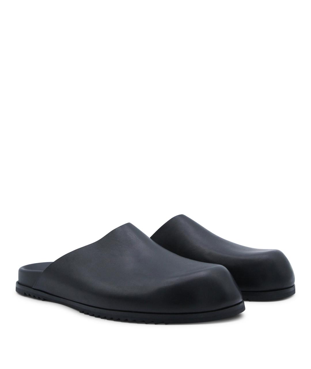 RICK OWENS Черные кожаные сандалии, фото 2