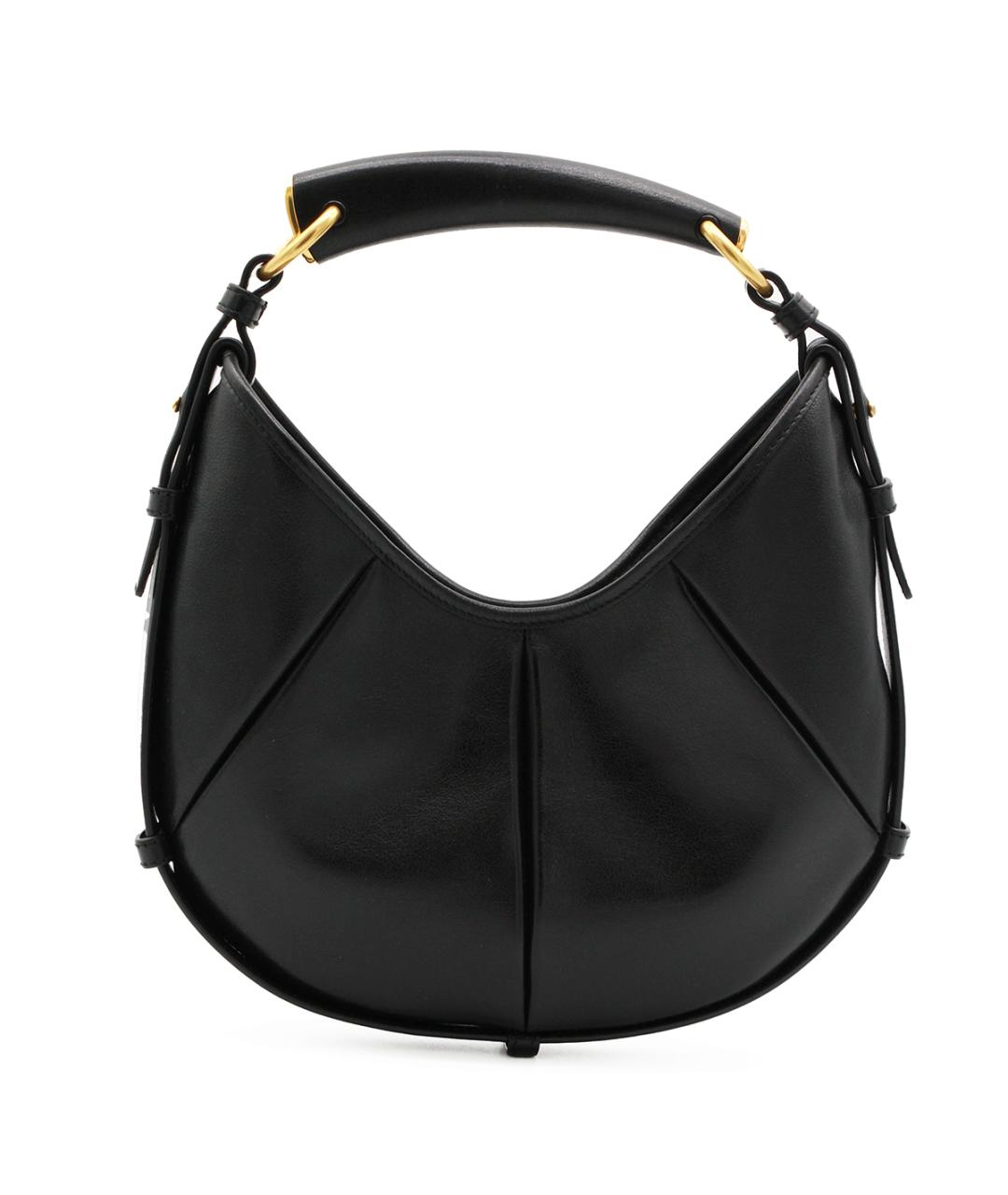 SAINT LAURENT Черная кожаная сумка через плечо, фото 3