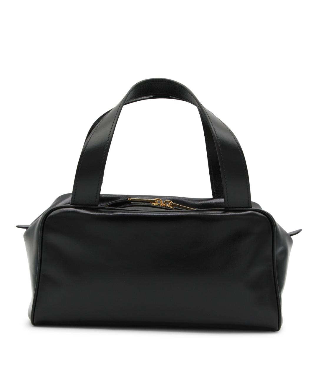 MIU MIU Черная кожаная сумка тоут, фото 3