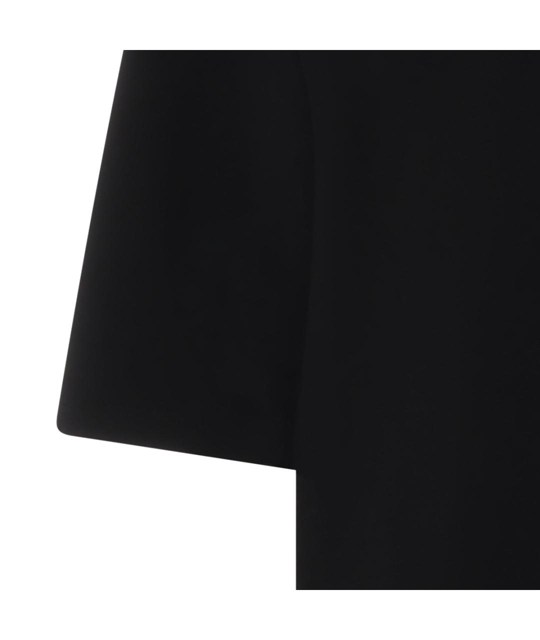 RICK OWENS Черная хлопковая футболка, фото 3