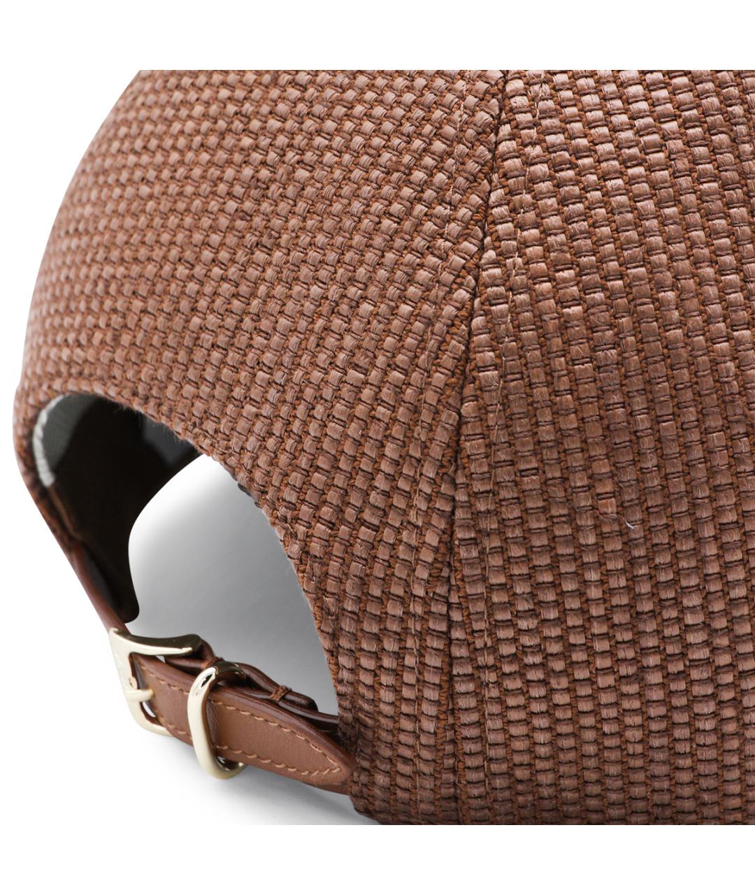 MAX MARA Коричневая хлопковая кепка, фото 2