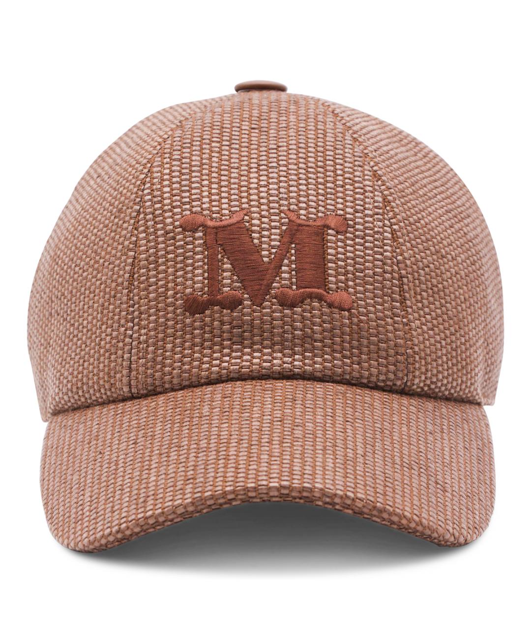 MAX MARA Коричневая хлопковая кепка, фото 4