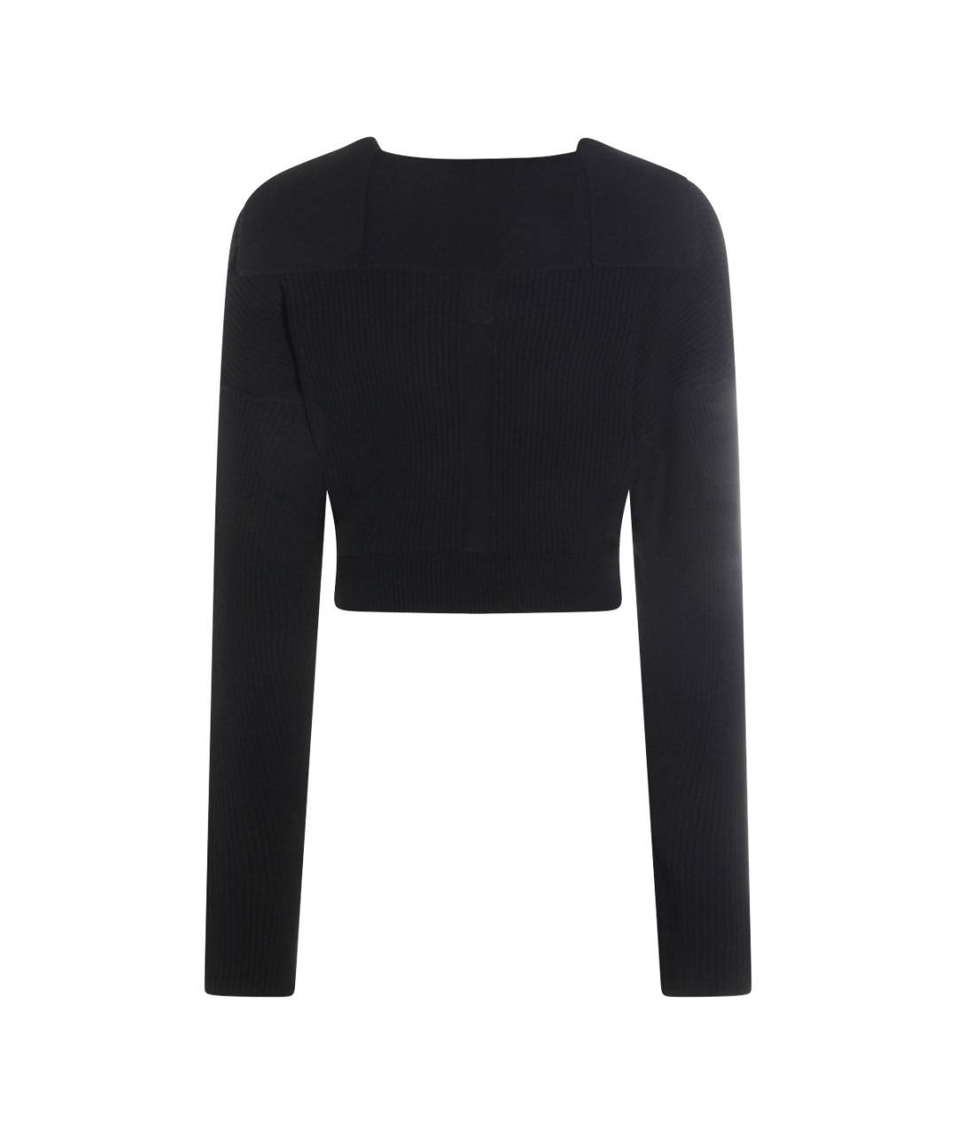 RICK OWENS Черный шерстяной джемпер / свитер, фото 2