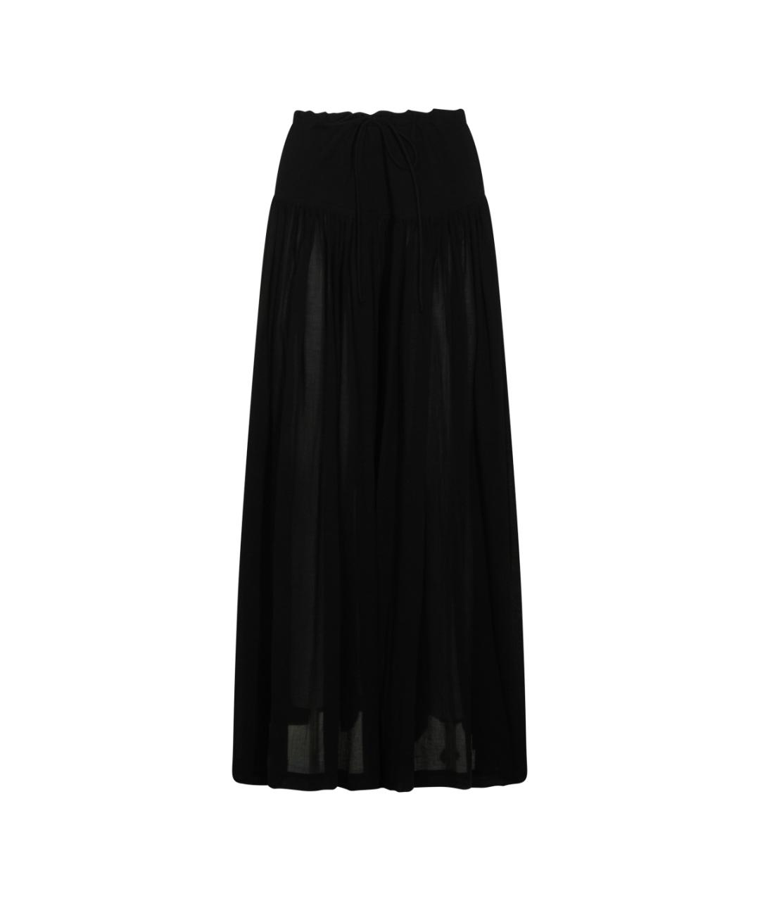 THE ROW Черные хлопковые брюки широкие, фото 1