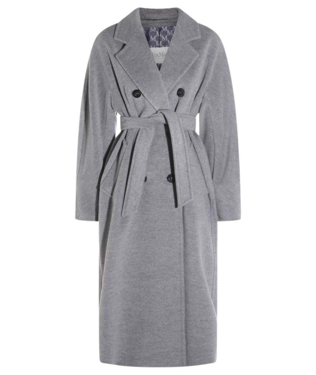 MAX MARA Серое шерстяное пальто, фото 1