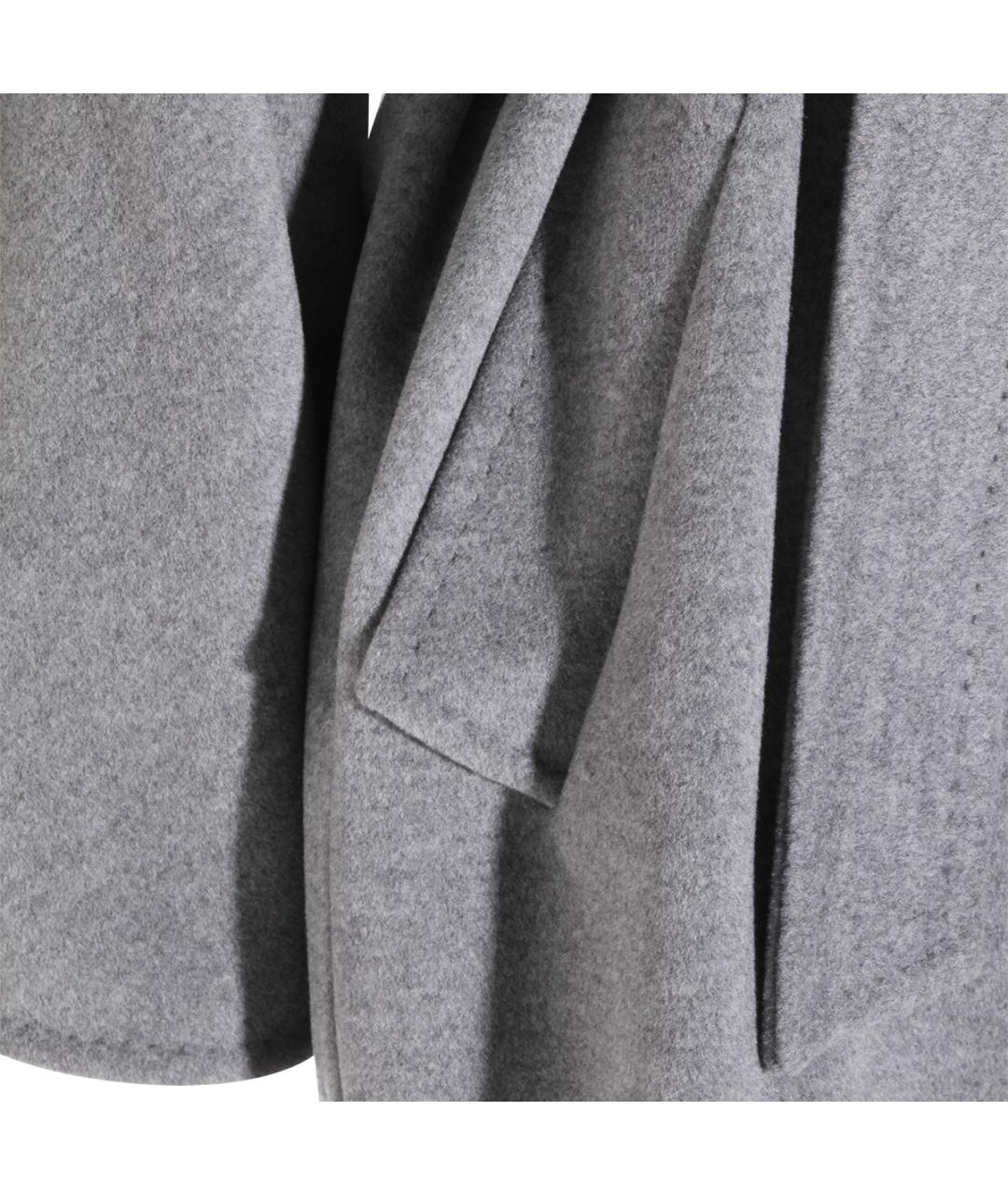 MAX MARA Серое шерстяное пальто, фото 4