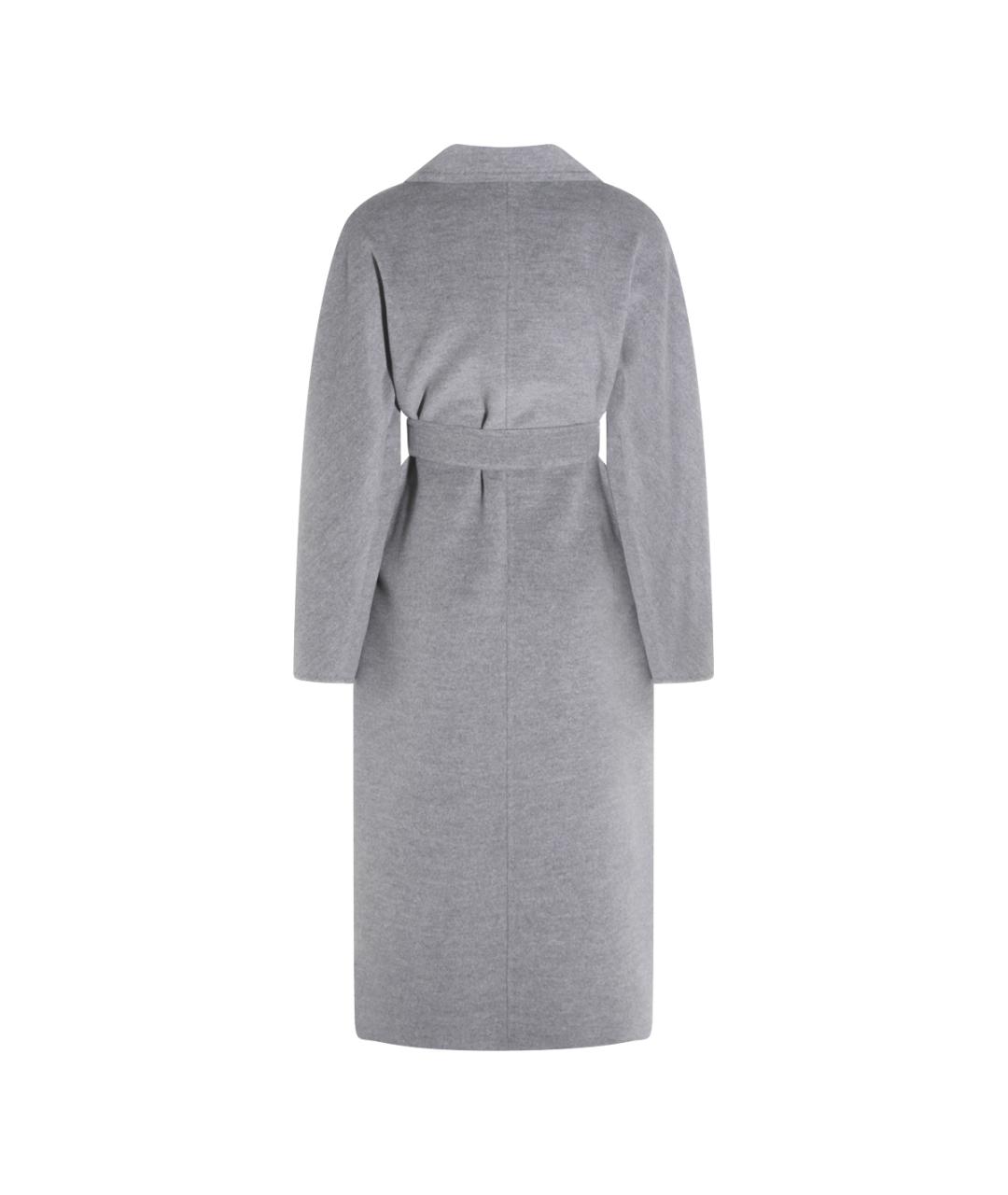 MAX MARA Серое шерстяное пальто, фото 2
