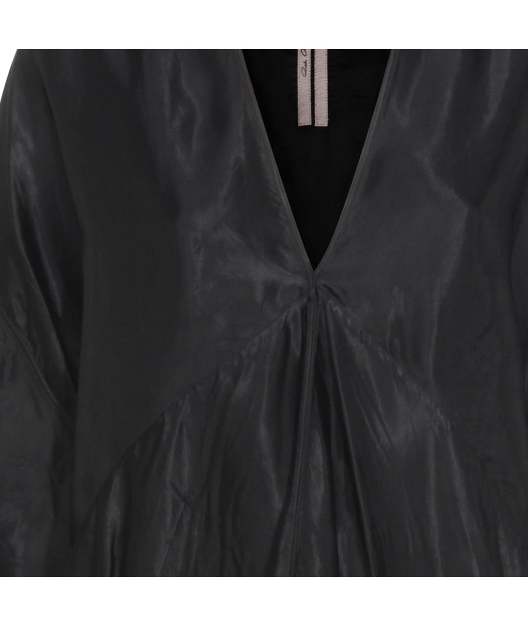 RICK OWENS Черное вискозное повседневное платье, фото 3