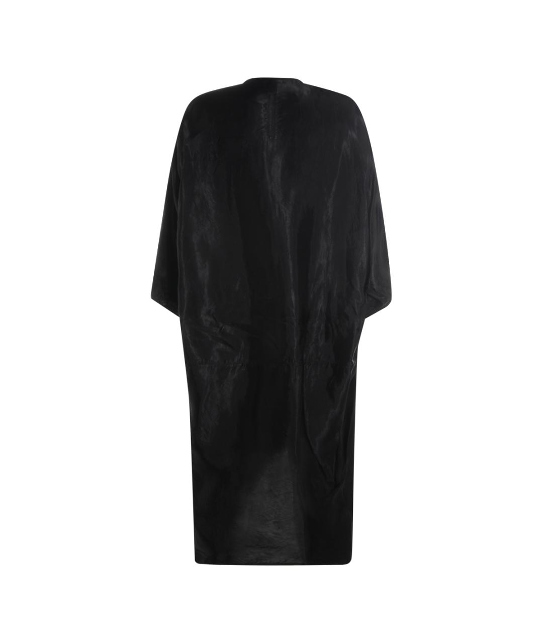 RICK OWENS Черное вискозное повседневное платье, фото 2