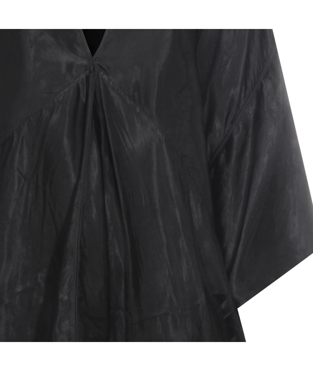 RICK OWENS Черное вискозное повседневное платье, фото 4