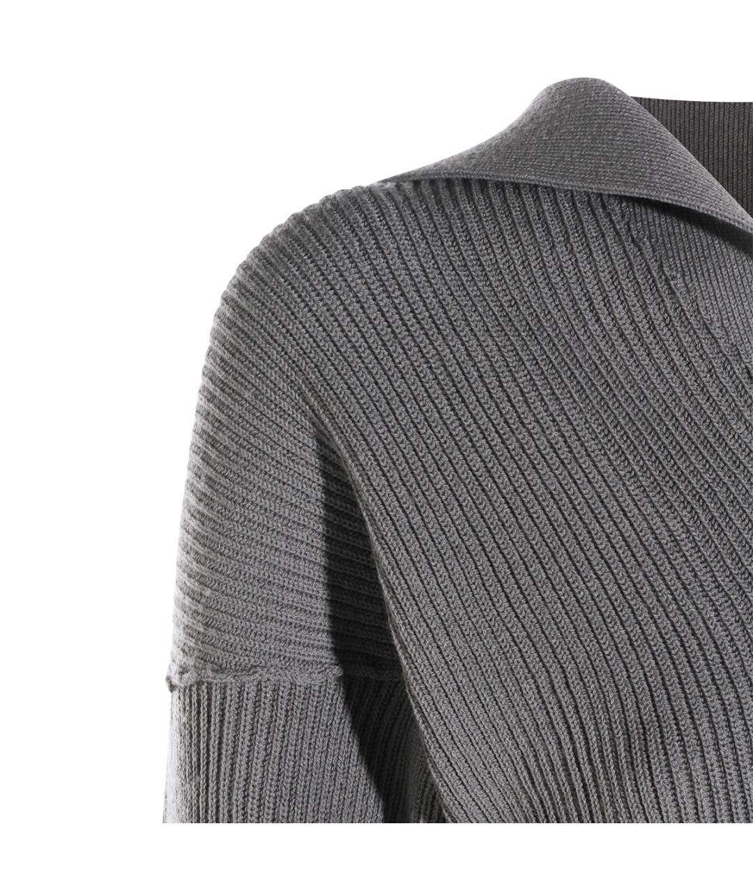 RICK OWENS Серый шерстяной джемпер / свитер, фото 3