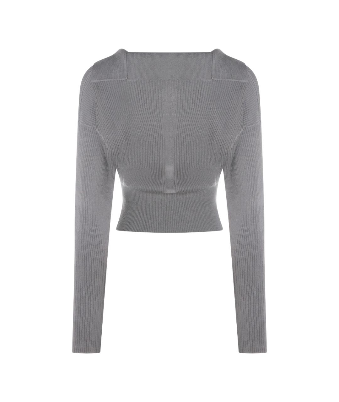 RICK OWENS Серый шерстяной джемпер / свитер, фото 2