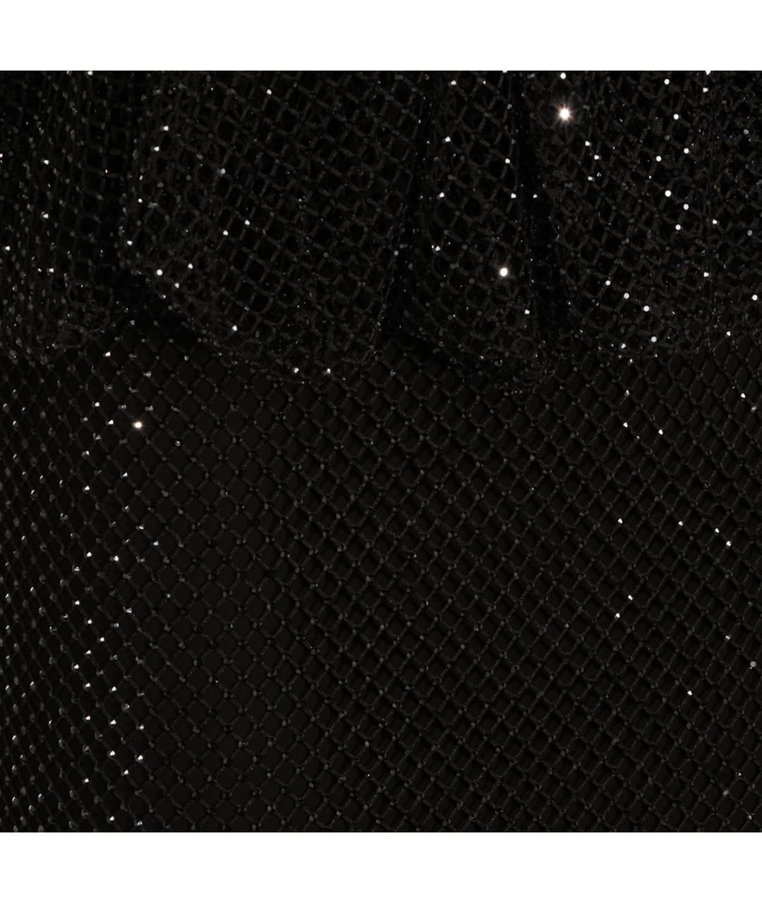 SPORTMAX Черное полиэстеровое вечернее платье, фото 4