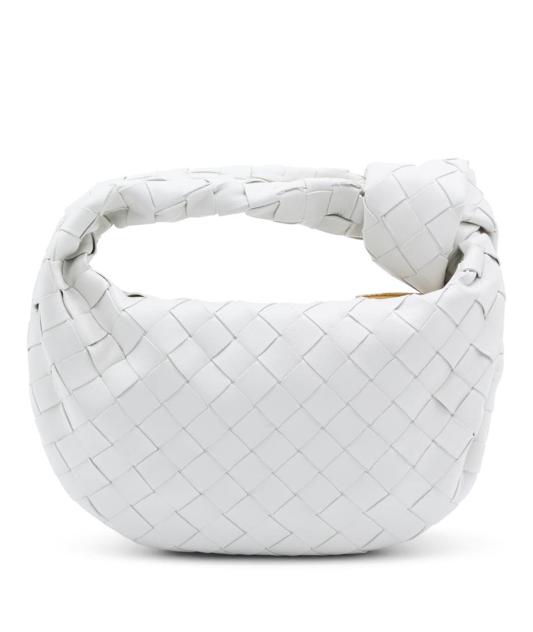 BOTTEGA VENETA Белая кожаная сумка через плечо, фото 3