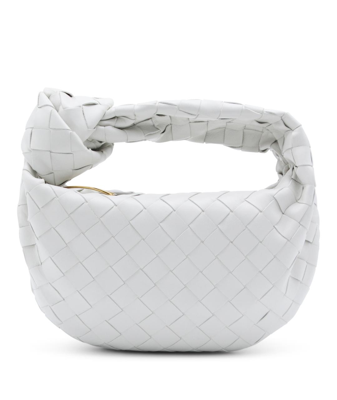 BOTTEGA VENETA Белая кожаная сумка через плечо, фото 1