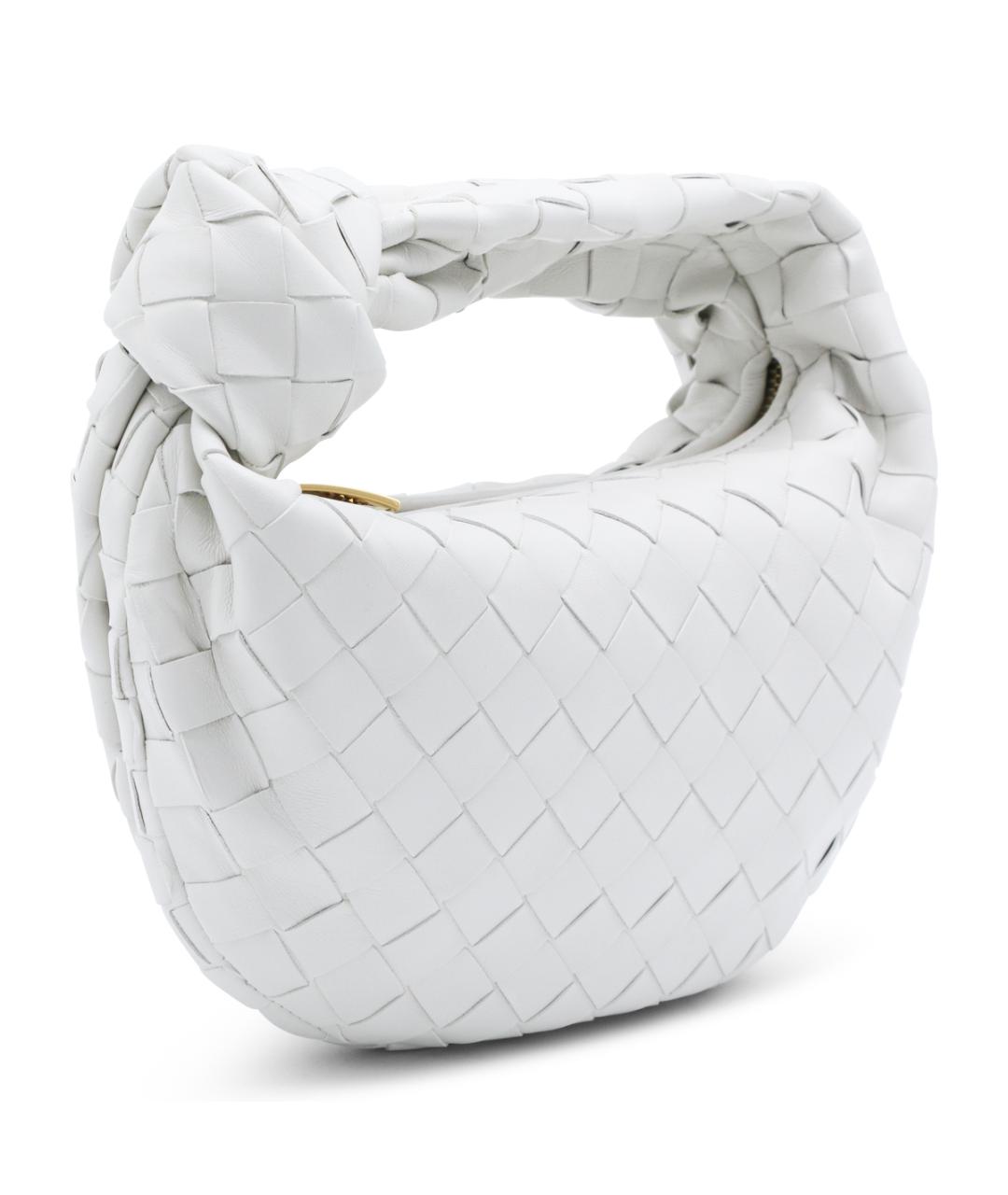 BOTTEGA VENETA Белая кожаная сумка через плечо, фото 2