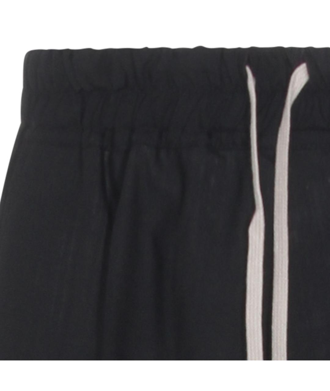 RICK OWENS Черные кашемировые прямые брюки, фото 3