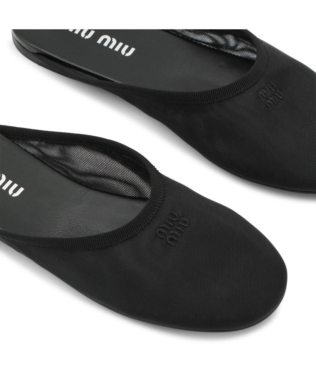 MIU MIU Черные босоножки, фото 4