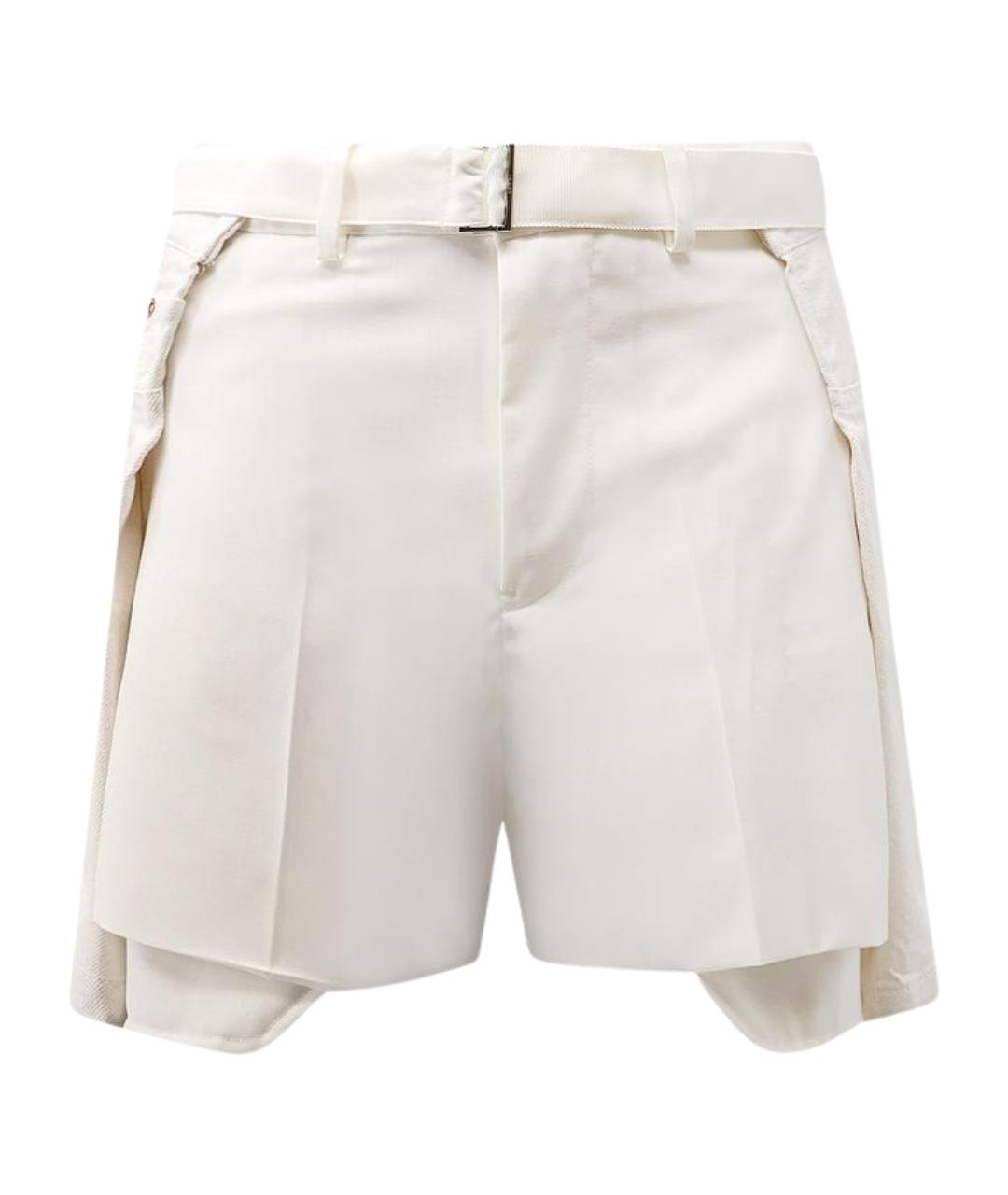 SACAI Бежевые полиэстеровые шорты, фото 1