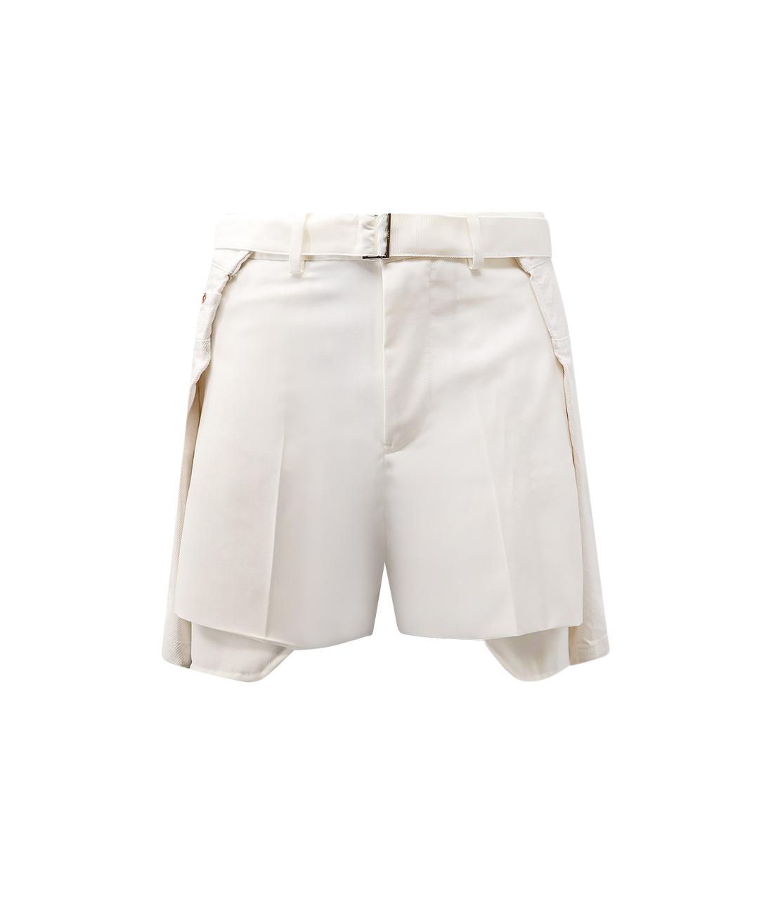 SACAI Бежевые полиэстеровые шорты, фото 4