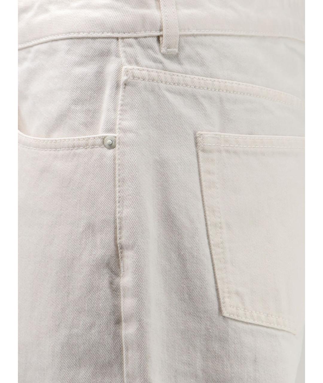 Ami Paris Белые прямые джинсы, фото 3