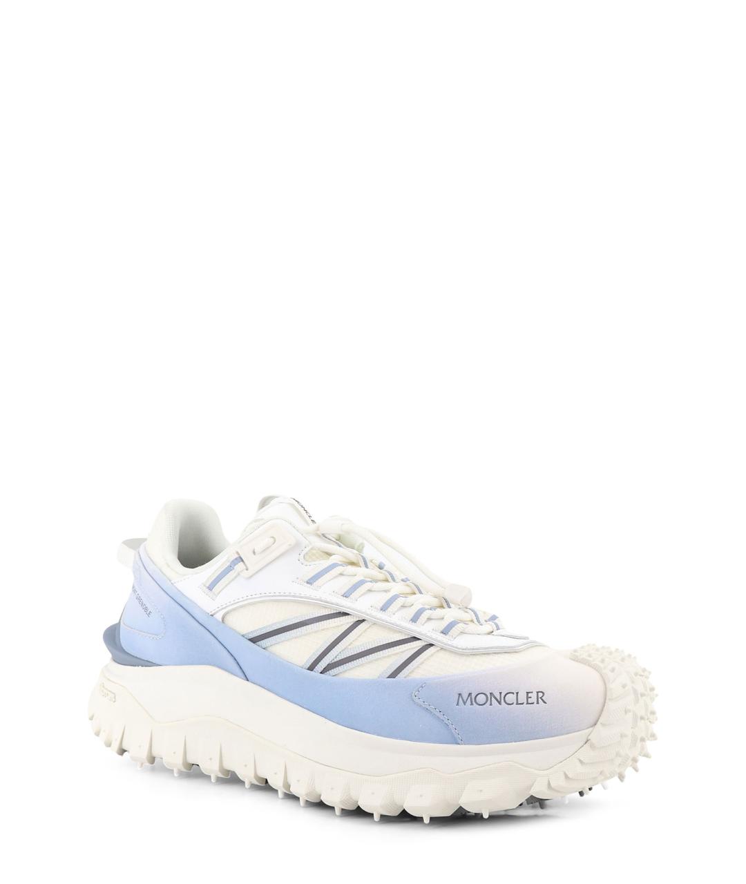 MONCLER Белые низкие кроссовки / кеды, фото 2