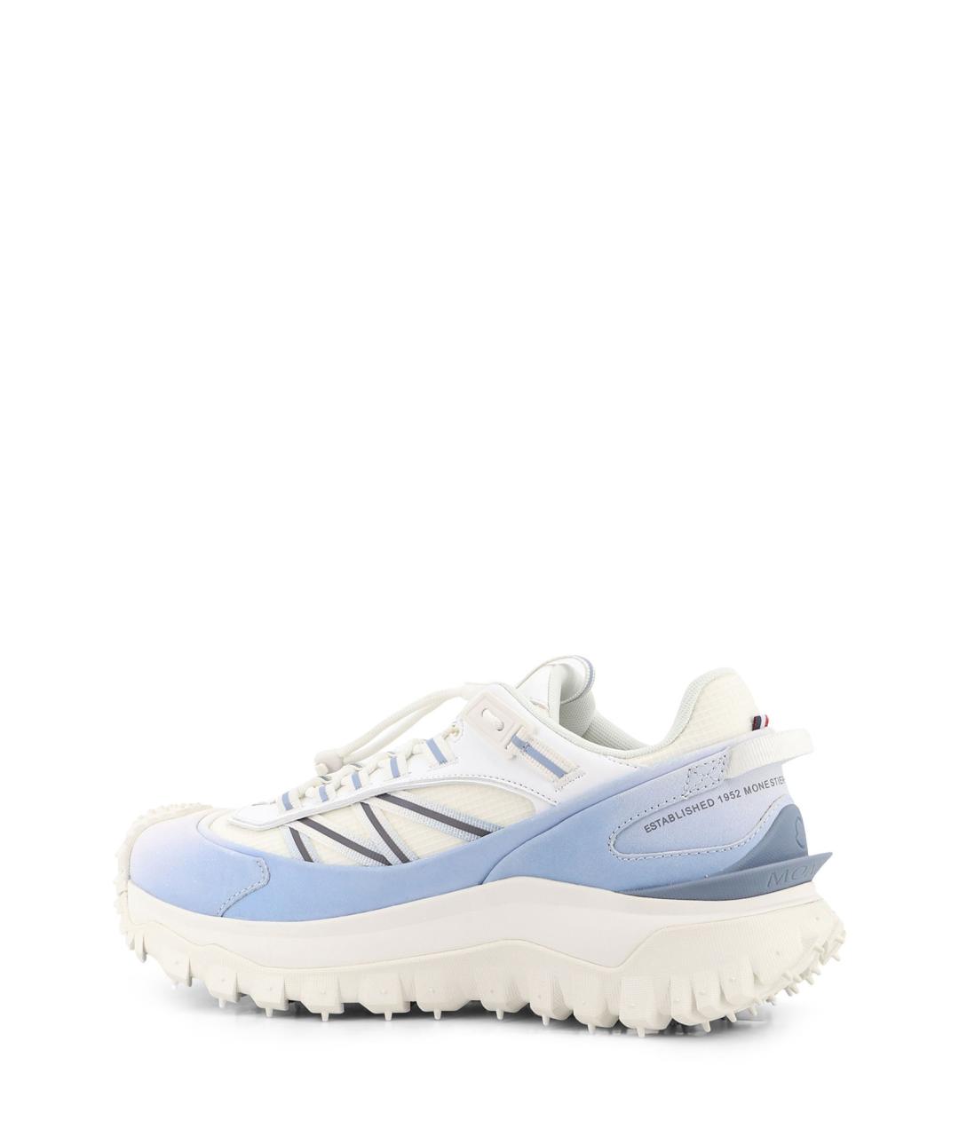 MONCLER Белые низкие кроссовки / кеды, фото 3