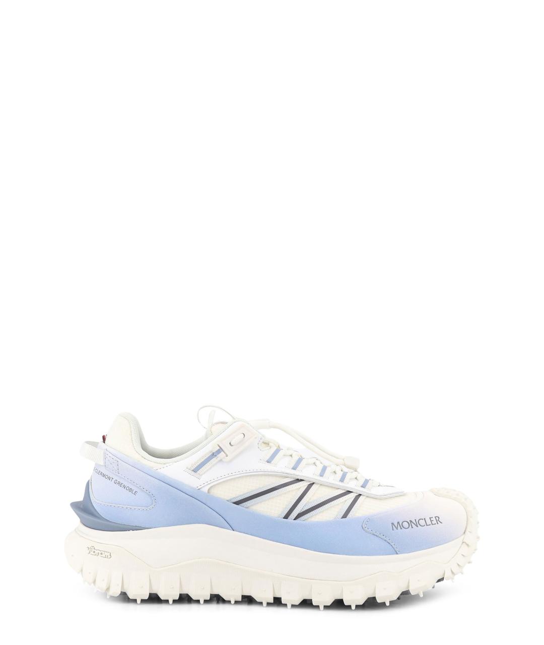 MONCLER Белые низкие кроссовки / кеды, фото 1