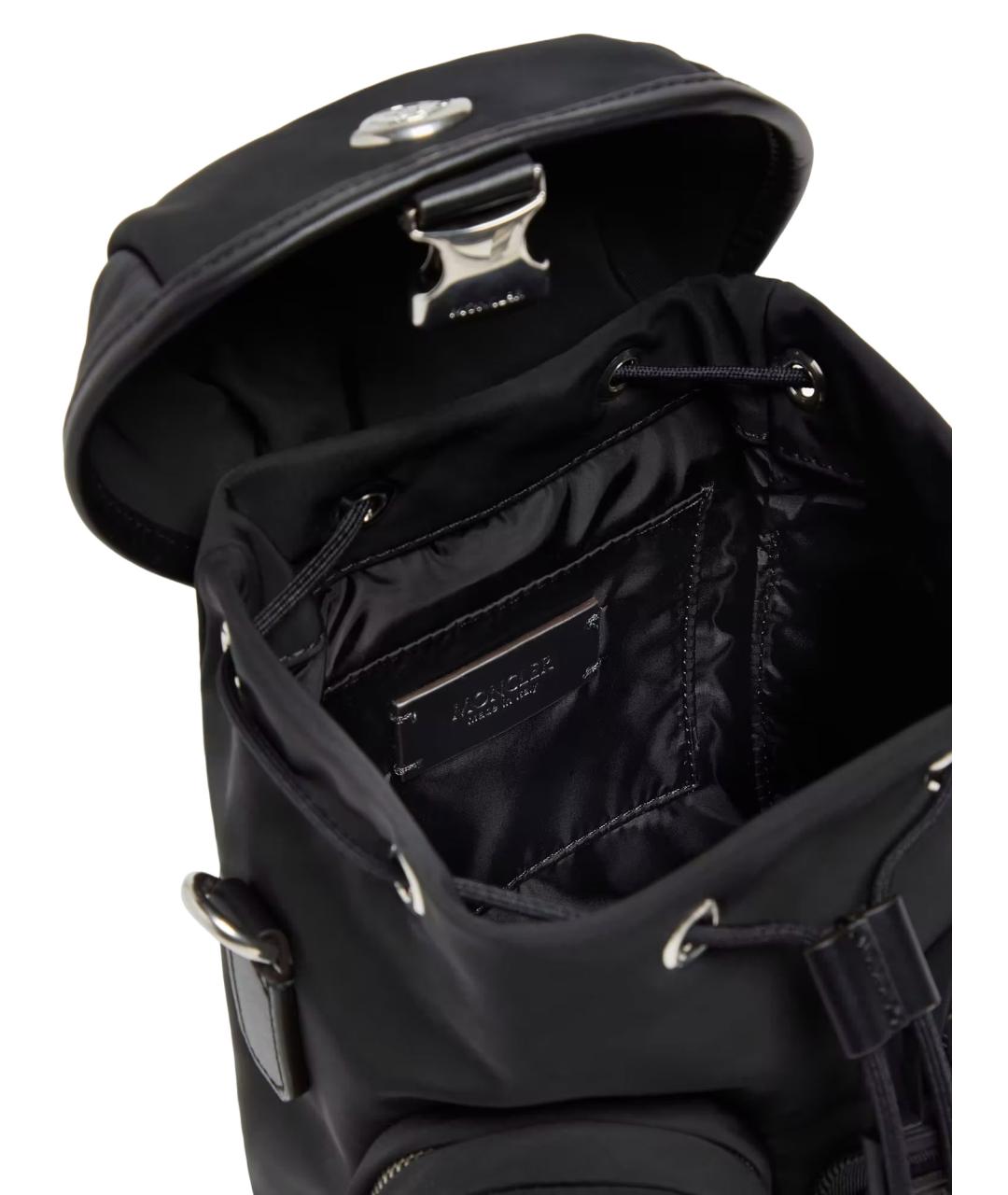 MONCLER Черный тканевый рюкзак, фото 4