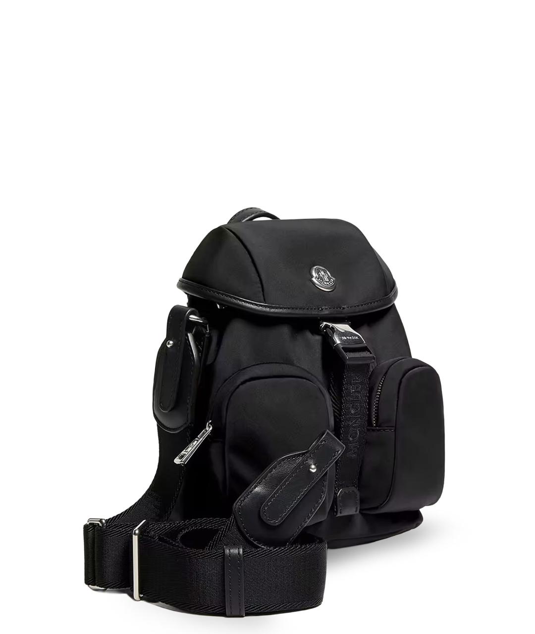 MONCLER Черный тканевый рюкзак, фото 3