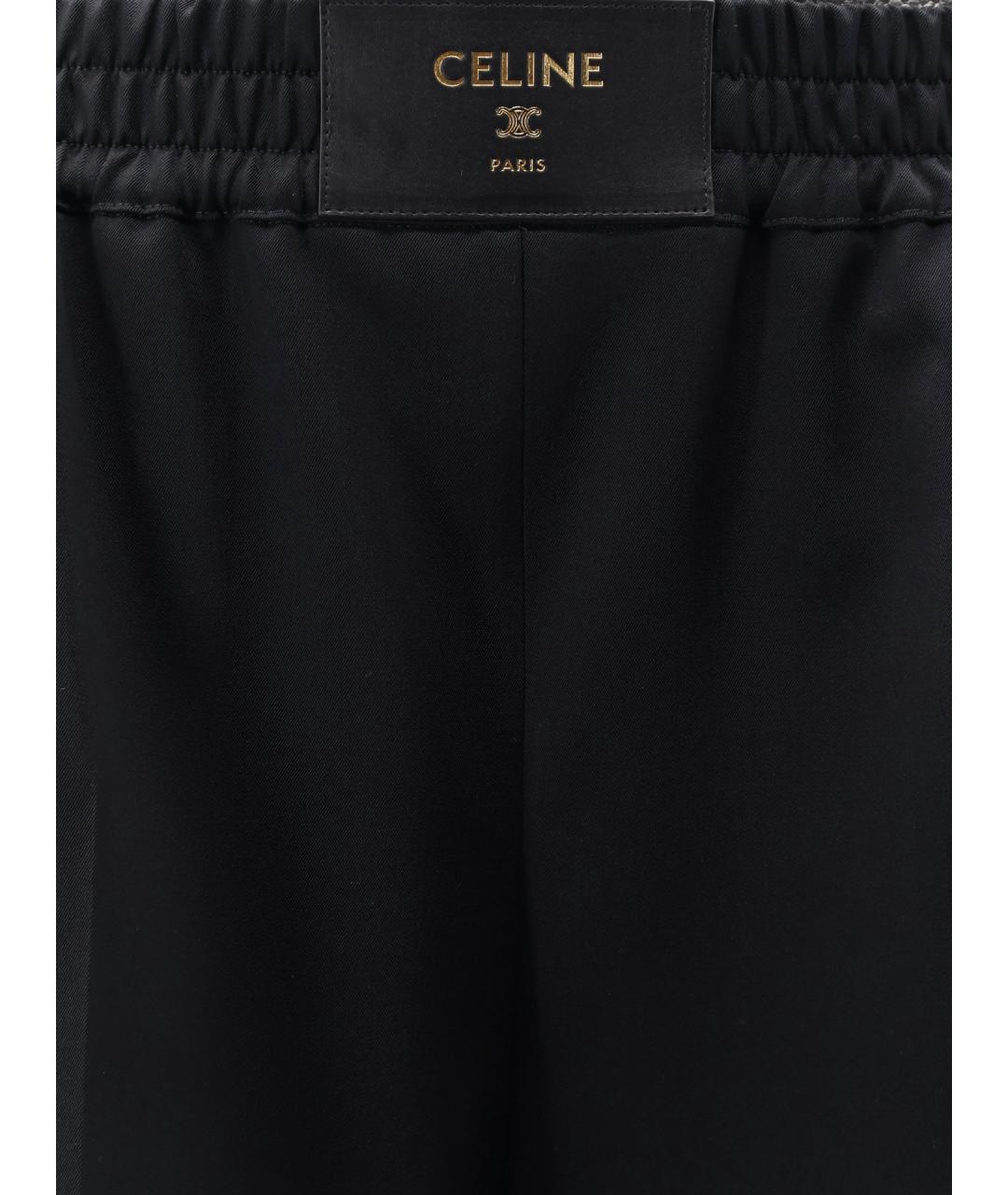 CELINE Черные шерстяные шорты, фото 3