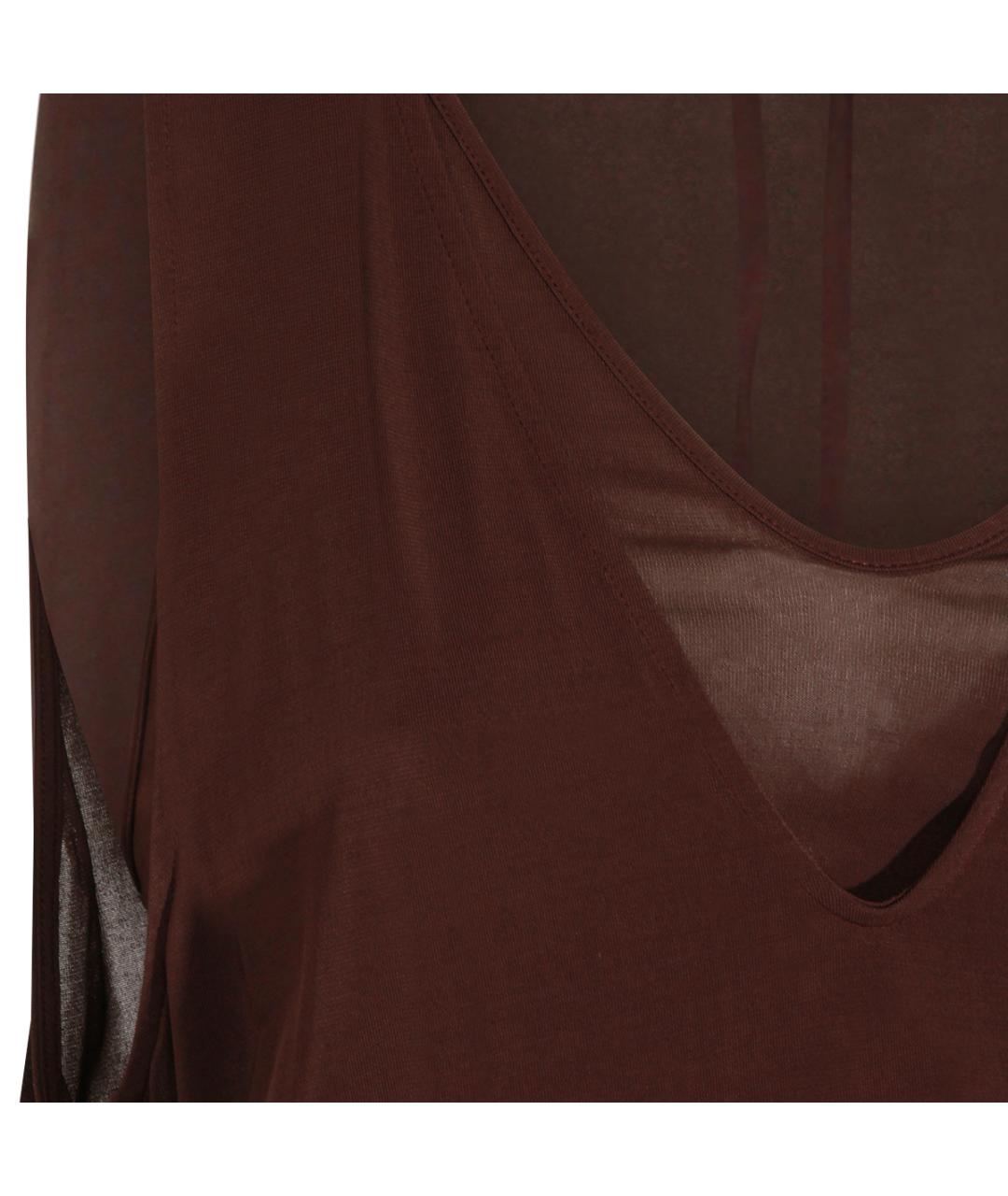 LEMAIRE Коричневое вискозное платье, фото 3