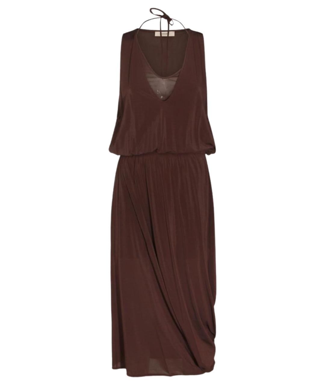 LEMAIRE Коричневое вискозное платье, фото 1