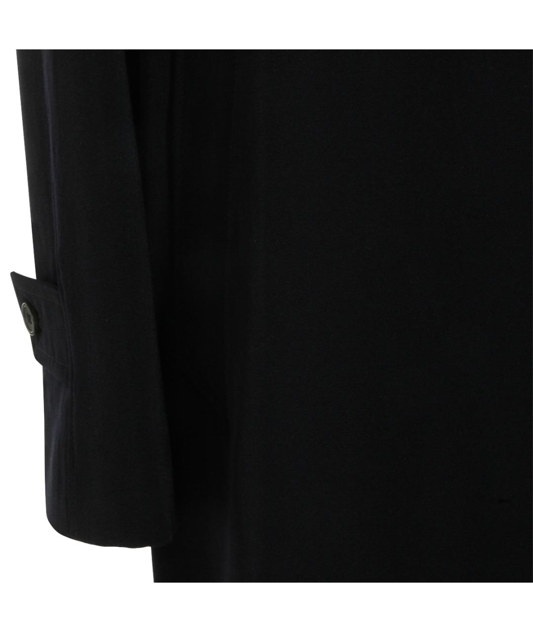 THE ROW Темно-синий шерстяной тренч/плащ, фото 4