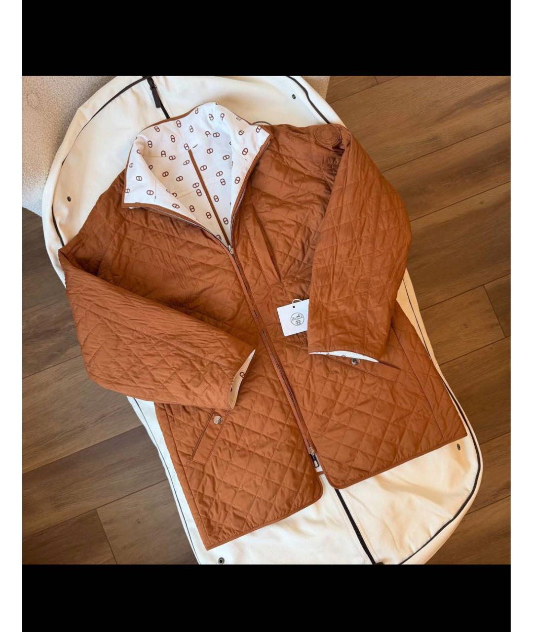 HERMES Белая деним куртка, фото 3