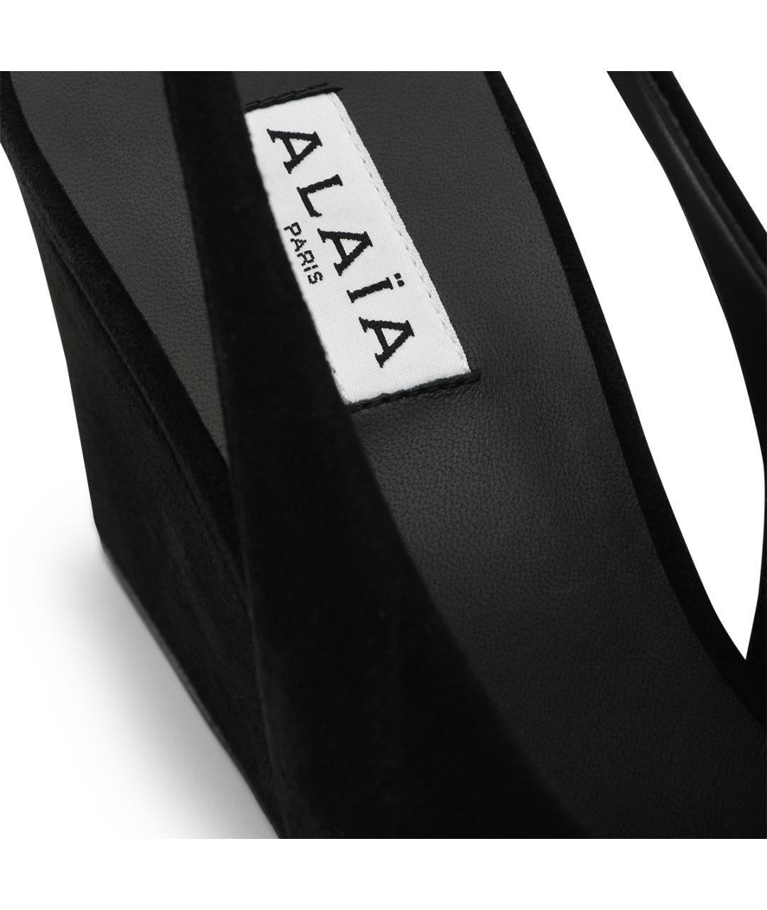 ALAIA Черные замшевые туфли, фото 4