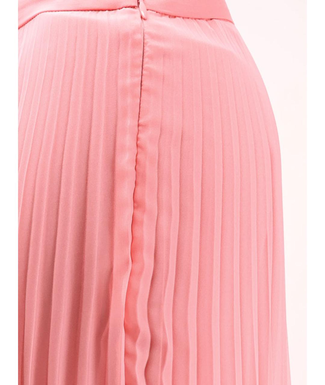 MAX MARA Розовые полиэстеровые брюки широкие, фото 3