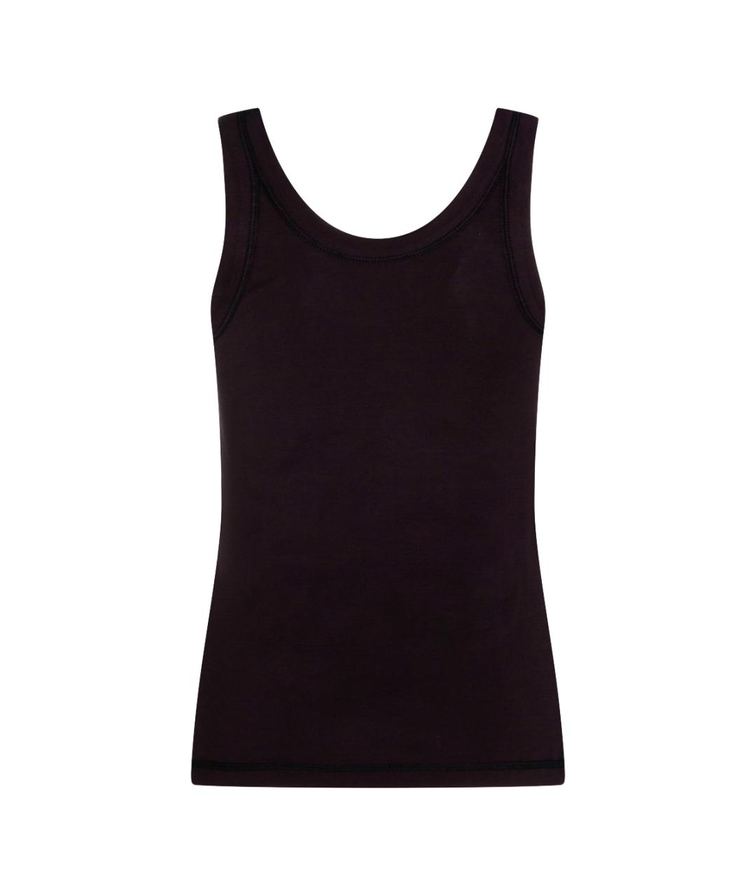 LEMAIRE Черная хлопковая майка, фото 2