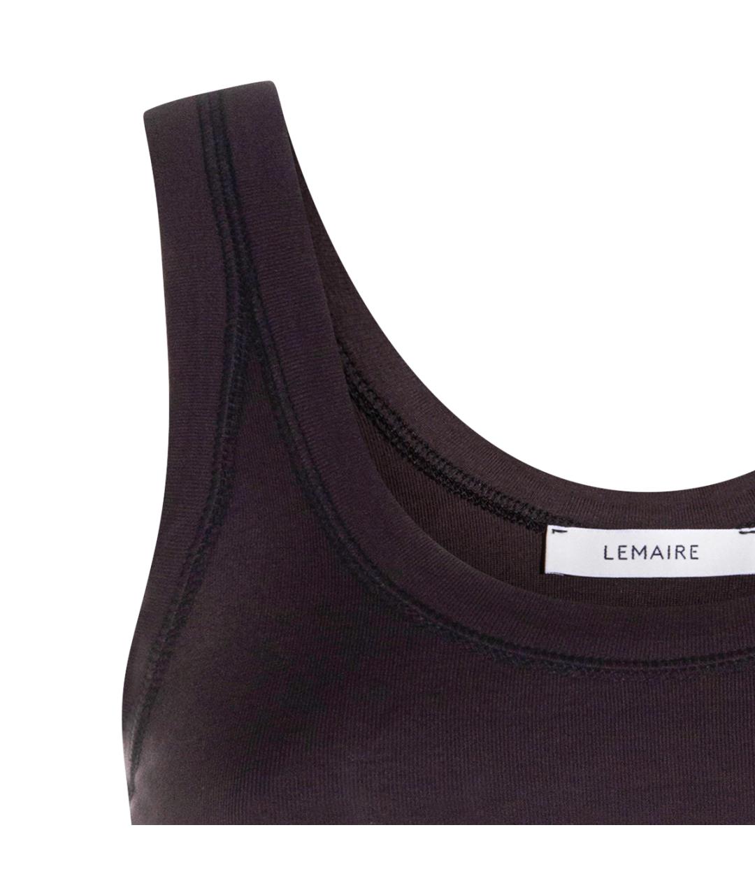 LEMAIRE Черная хлопковая майка, фото 3