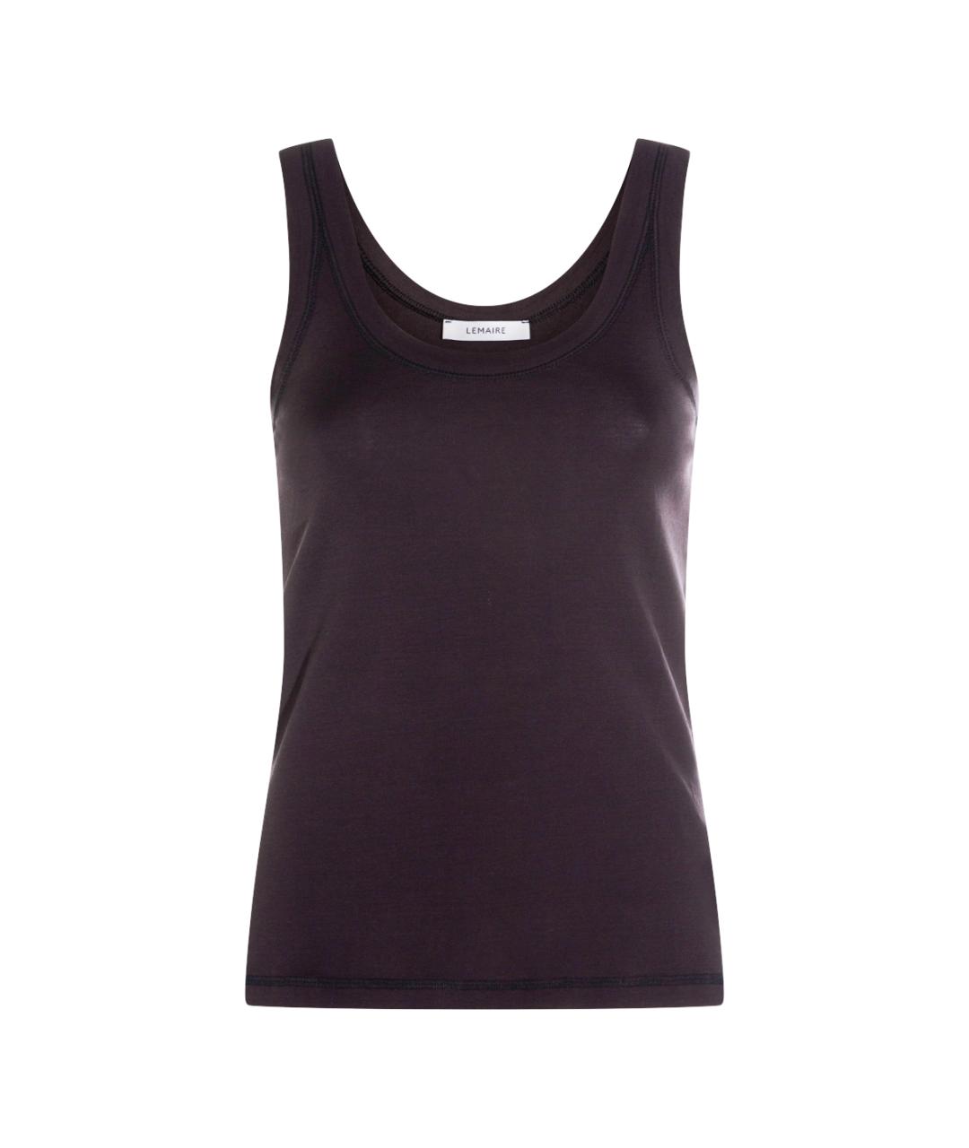LEMAIRE Черная хлопковая майка, фото 1